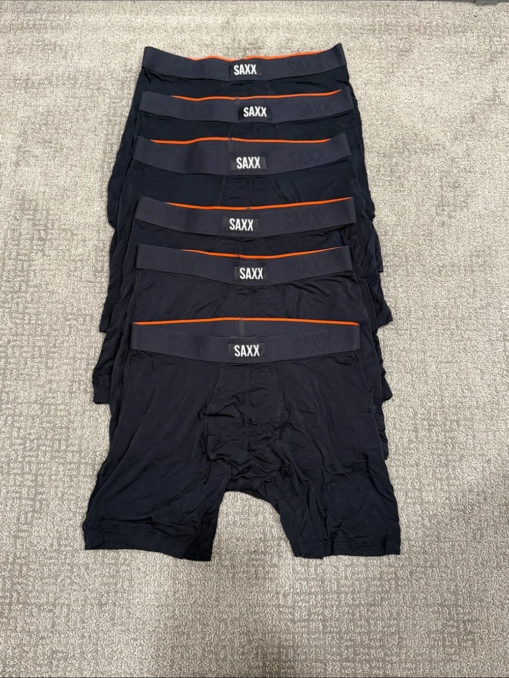 Saxx Vibe Xtra Super Soft Black Boxer Briefs - 6 Pack